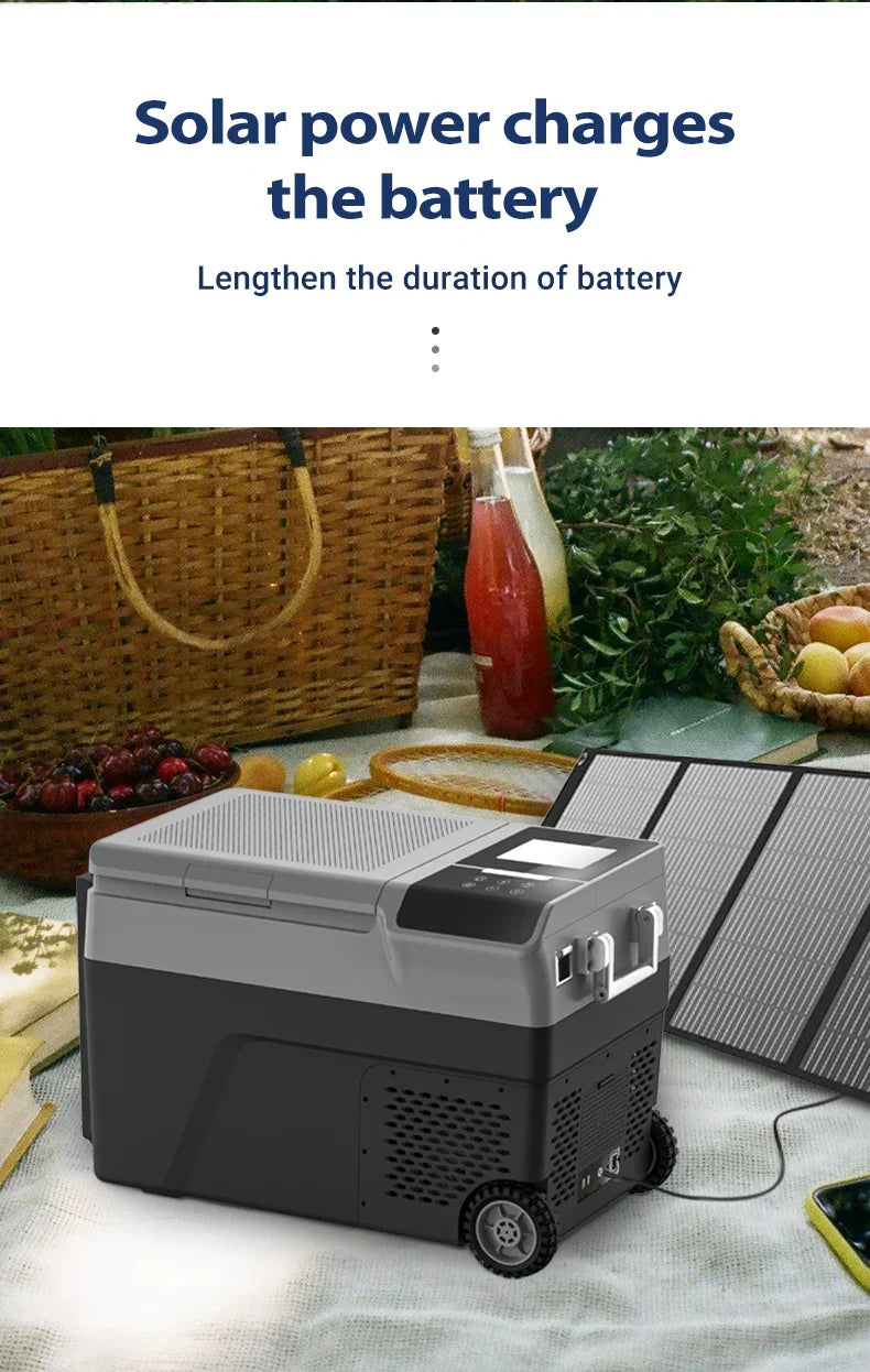 F1 Portable Outdoor Refrigerator/ Ice Maker With Wheel