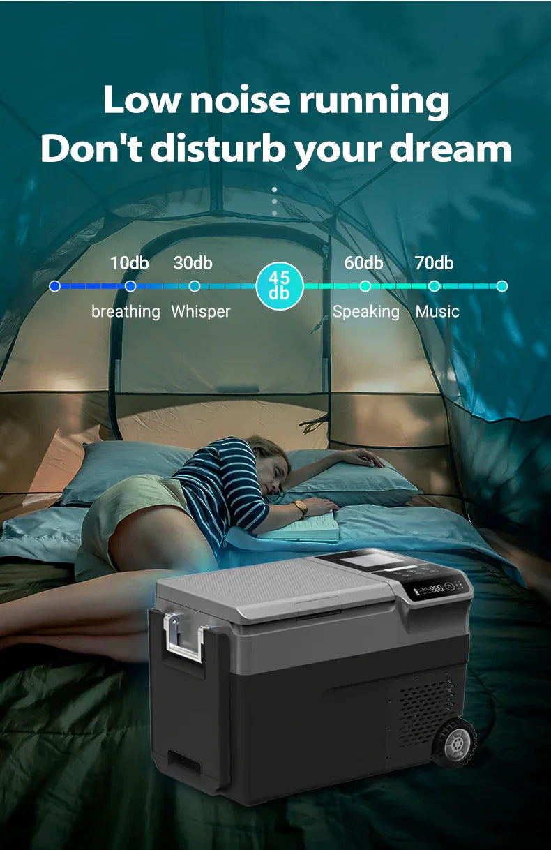 F1 Portable Outdoor Refrigerator/ Ice Maker With Wheel