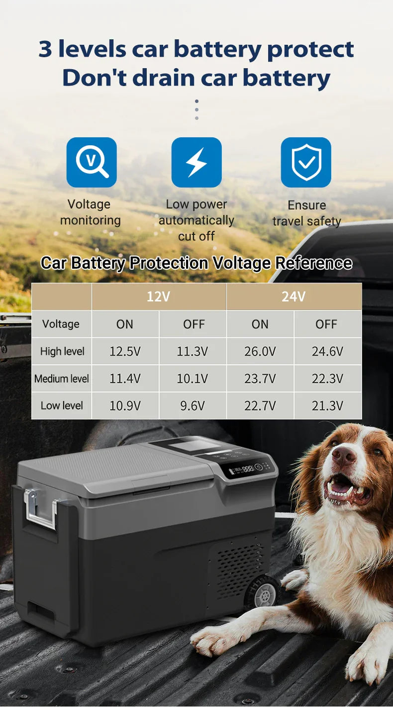 F1 Portable Outdoor Refrigerator/ Ice Maker With Wheel