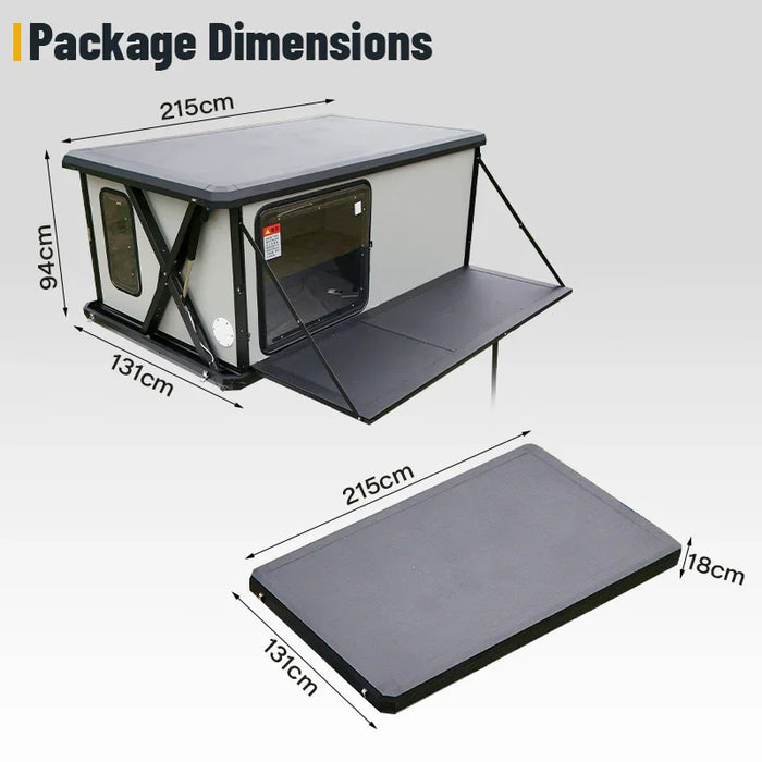 Tent Remote Control GeerTop 2-3 Person Electric Automatic Hard Shell Roof Top Tent