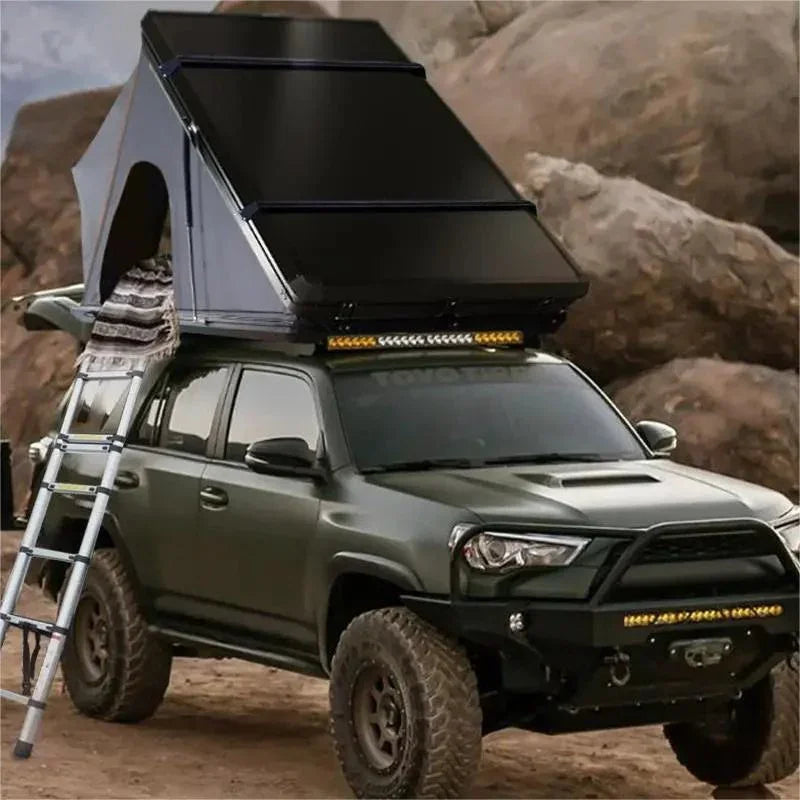 GeerTop 1-2 Person Triangular Aluminum Hard Shell Rooftop Tent