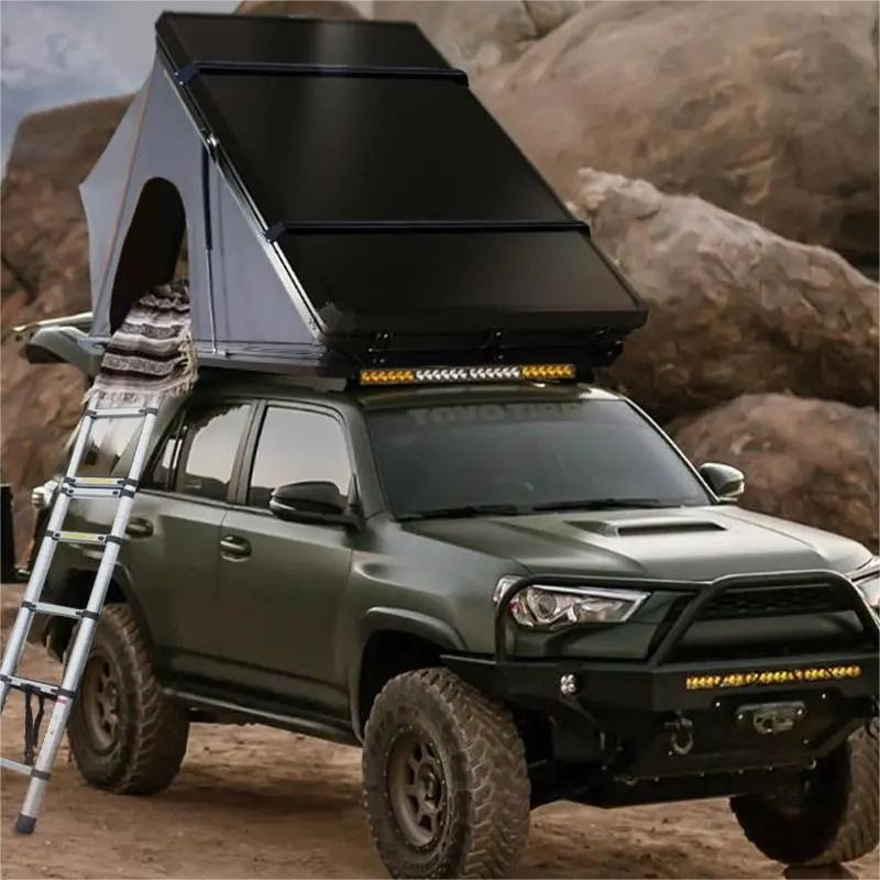 SOLO | GeerTop 1-2 Person Triangular Aluminum Hard Shell Rooftop Tent