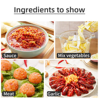 350W Glass 2L Capacity Electric Chopper Meat