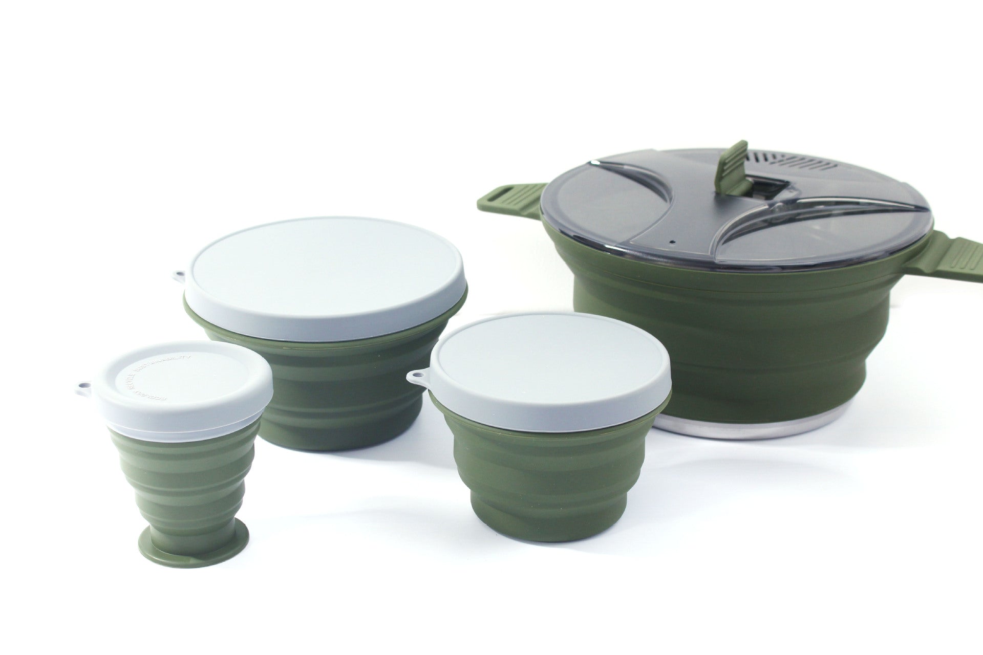 Silicone Foldable Camping Cooker Portable Hiking Pot MS-015