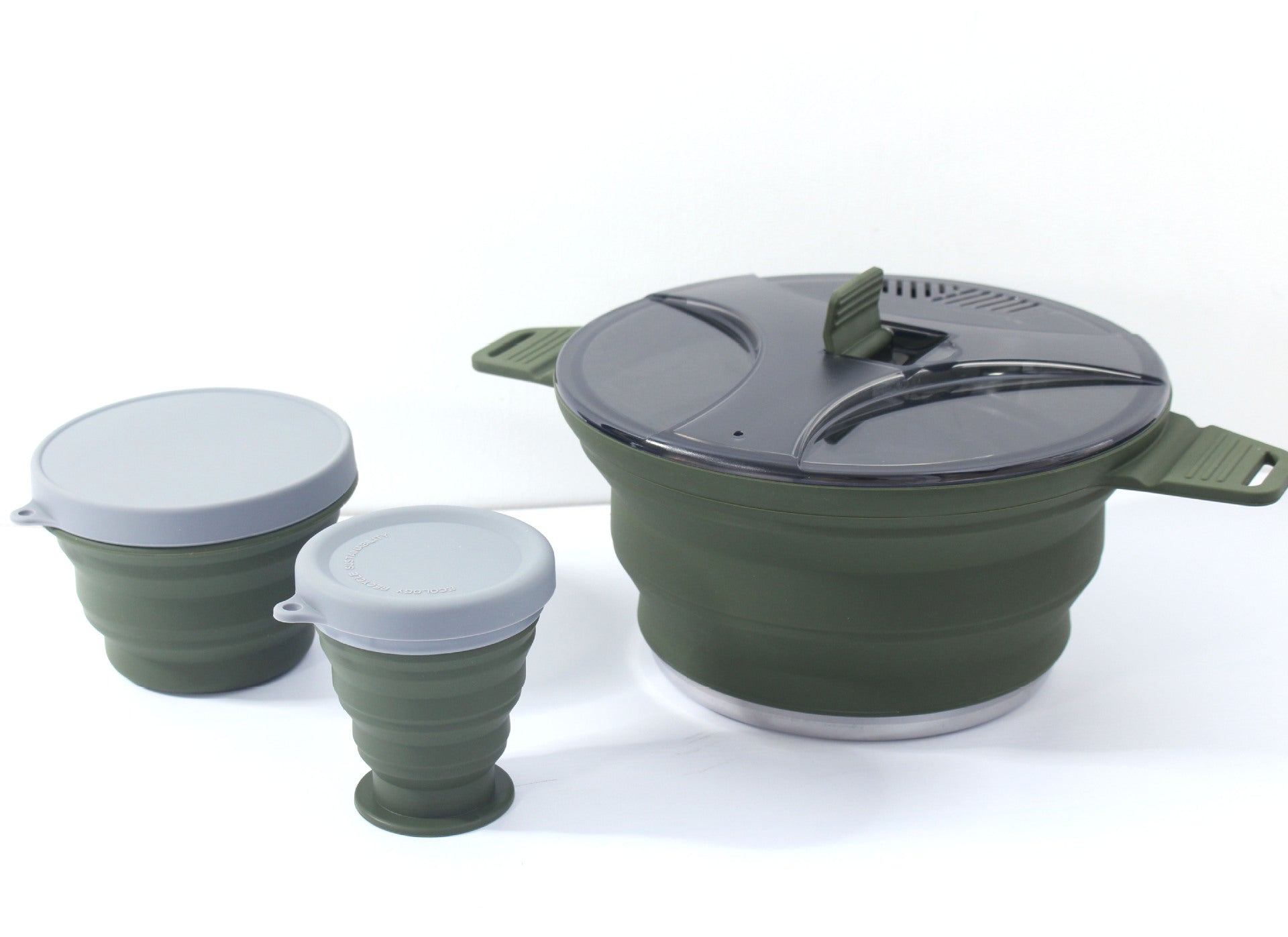 Silicone Foldable Camping Cooker Portable Hiking Pot MS-015