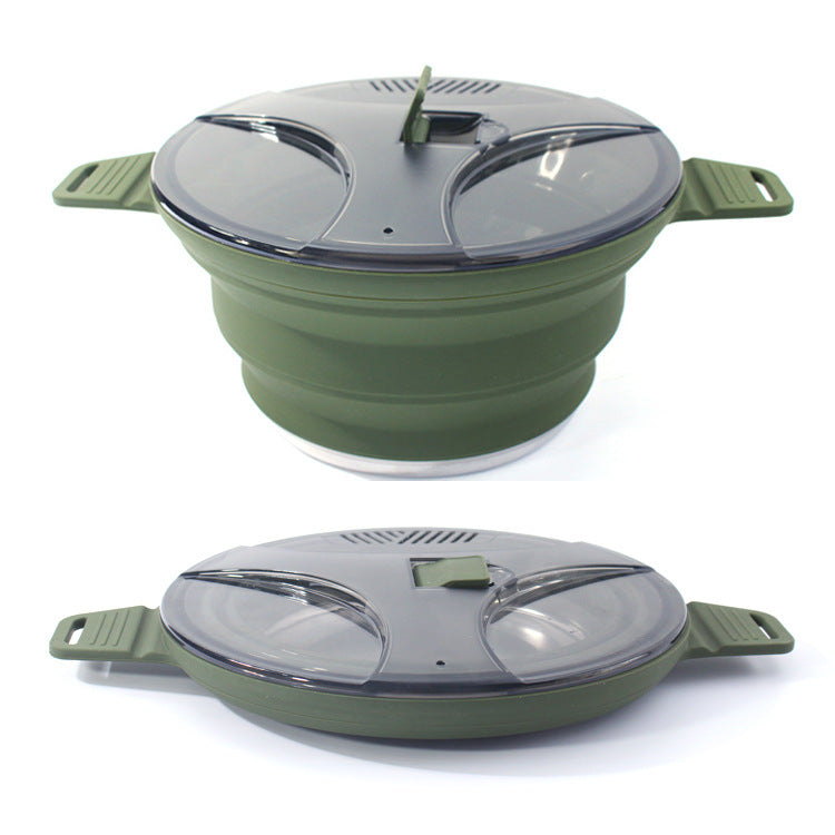 Silicone Foldable Camping Cooker Portable Hiking Pot MS-015