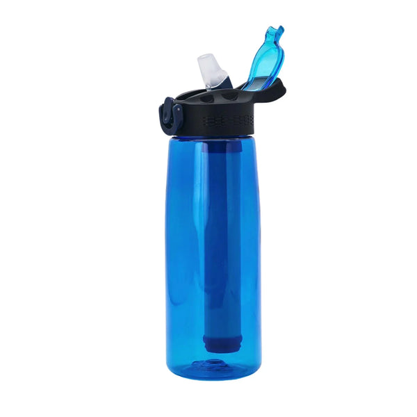 650ml Water Purification Camping Water Bottle