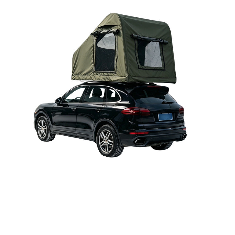 Inflatable Rooftop Camping Tent Waterproof SUV Car Shelter Army Green