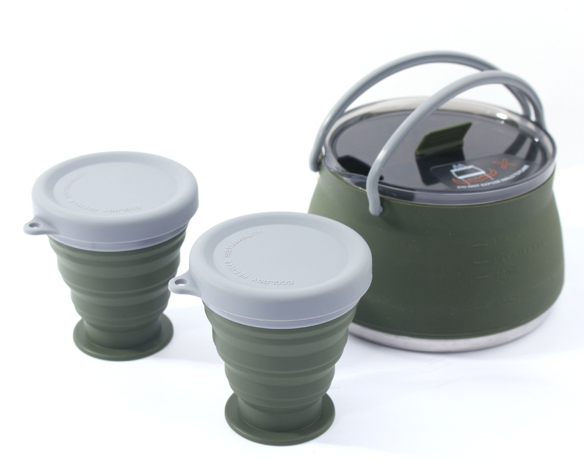 Silicone Foldable Camping Cooker Portable Hiking Pot MS-015