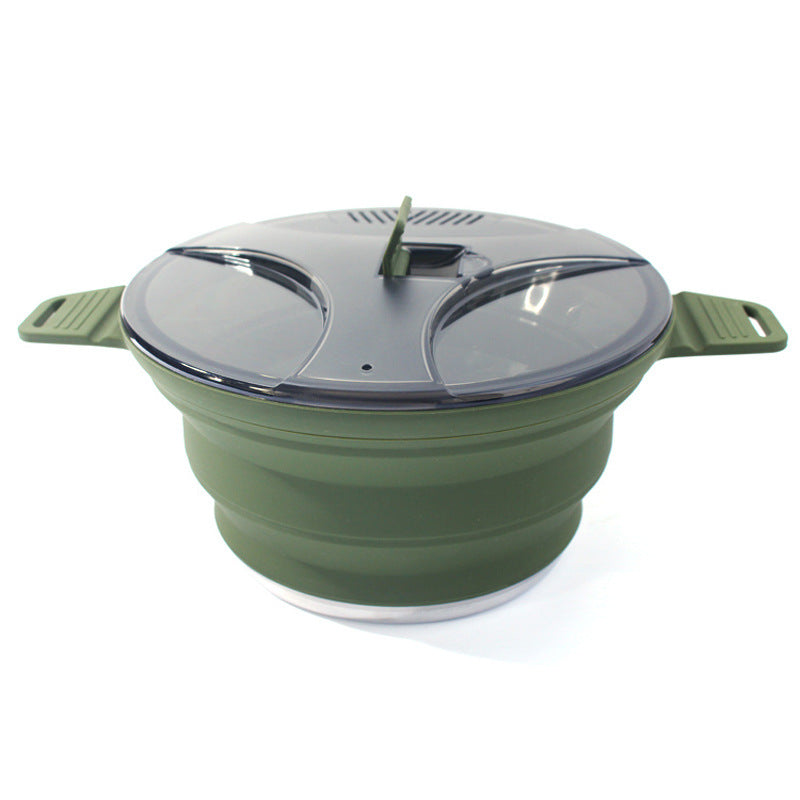 Silicone Foldable Camping Cooker Portable Hiking Pot MS-015