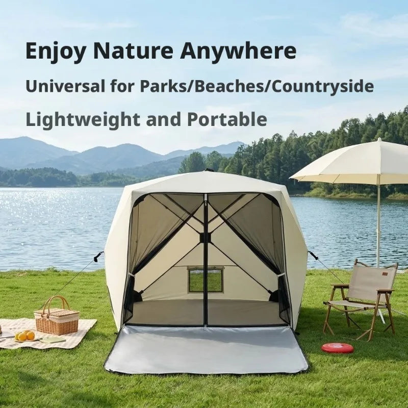 Quick Opening Sunscreen Pop Up Beach Camping Tent