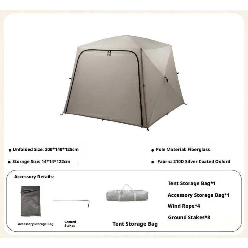 Quick Opening Sunscreen Pop Up Beach Camping Tent