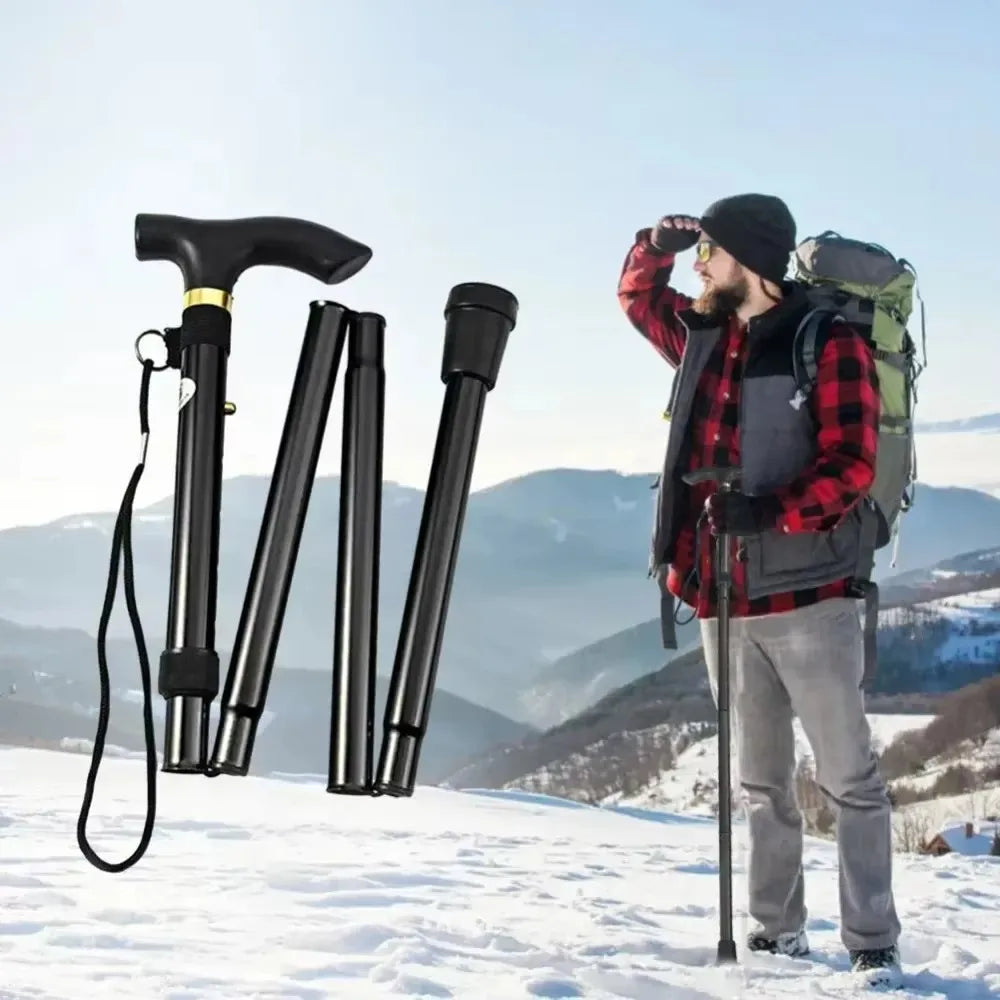 Telescopic Walking Stick Lightweight Adjustable Folding Cane