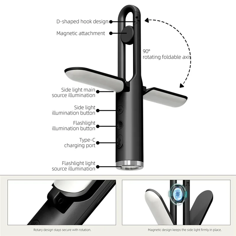 Folding LED Rechargeable Outdoor Camping Light