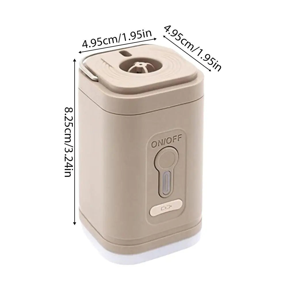 Mini Electric Inflatable Pump with Camping Light and 5 Nozzles