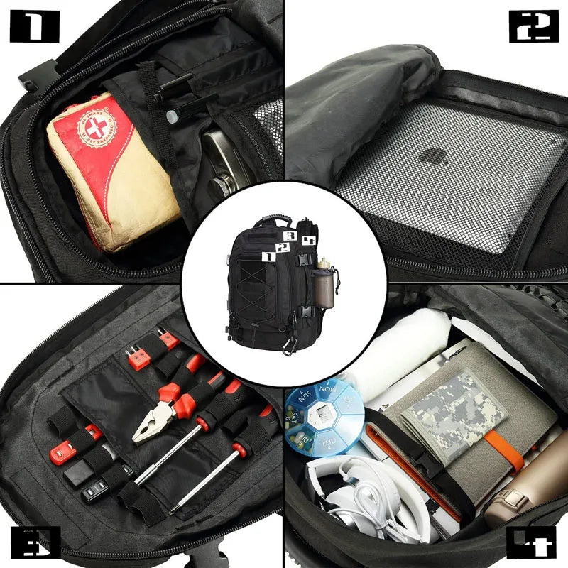 60L Military Tactical Molle Assault Rucksack