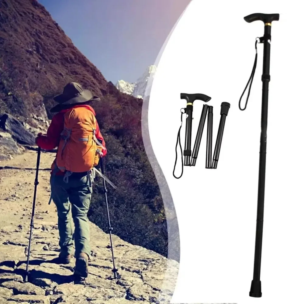 Telescopic Walking Stick Lightweight Adjustable Folding Cane