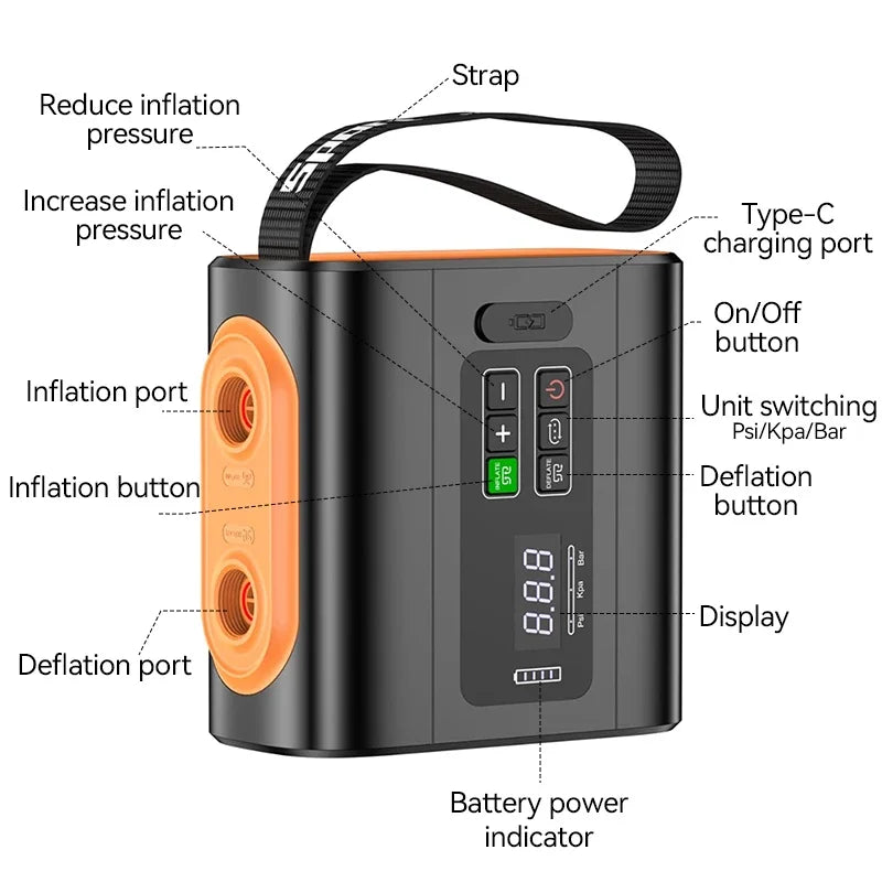 Portable Electric Air Pump for Inflatables