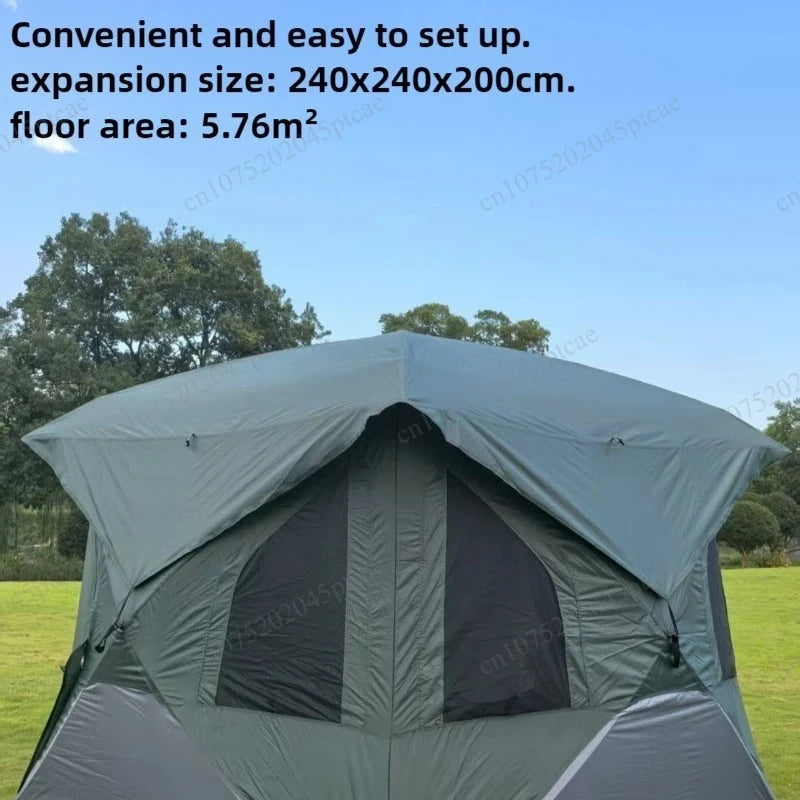 7.9x7.9 ft Pop Up Waterproof Family Camping Tent Shelter