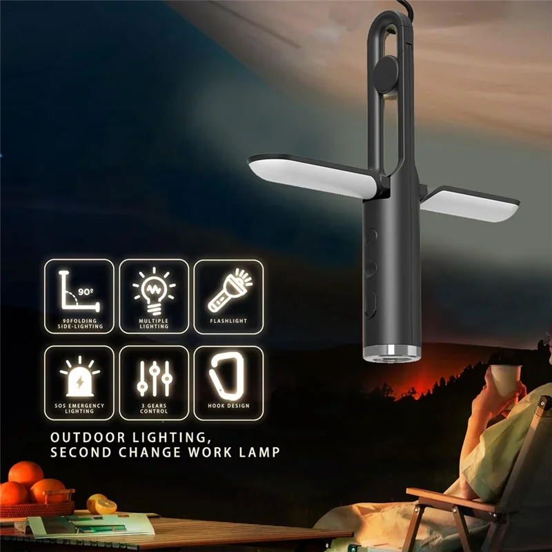 Folding LED Rechargeable Outdoor Camping Light