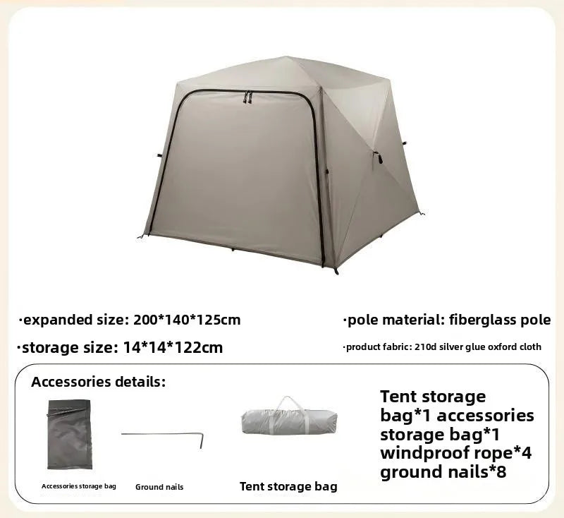 Quick Opening Sunscreen Pop Up Beach Camping Tent