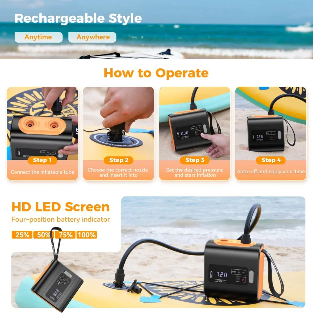 Portable Electric Air Pump for Inflatables
