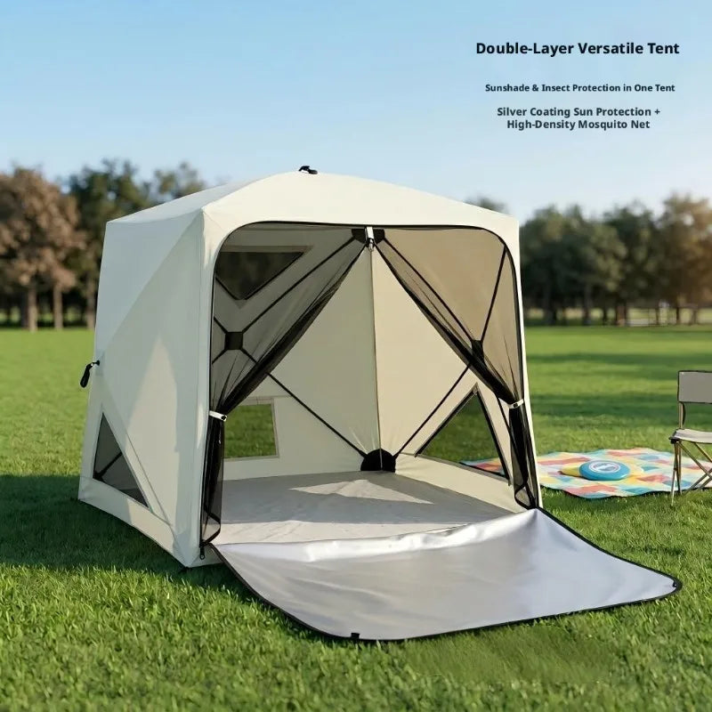 Quick Opening Sunscreen Pop Up Beach Camping Tent
