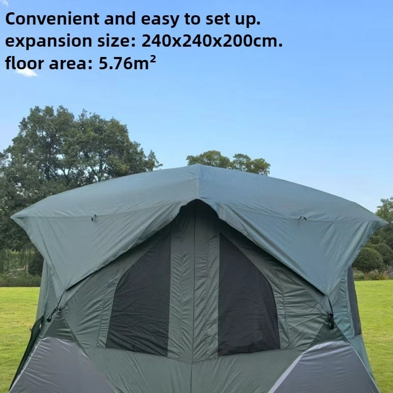 7.9x7.9 ft Pop Up Waterproof Family Camping Tent Shelter