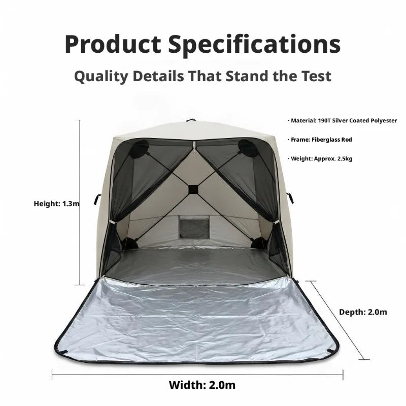 Quick Opening Sunscreen Pop Up Beach Camping Tent