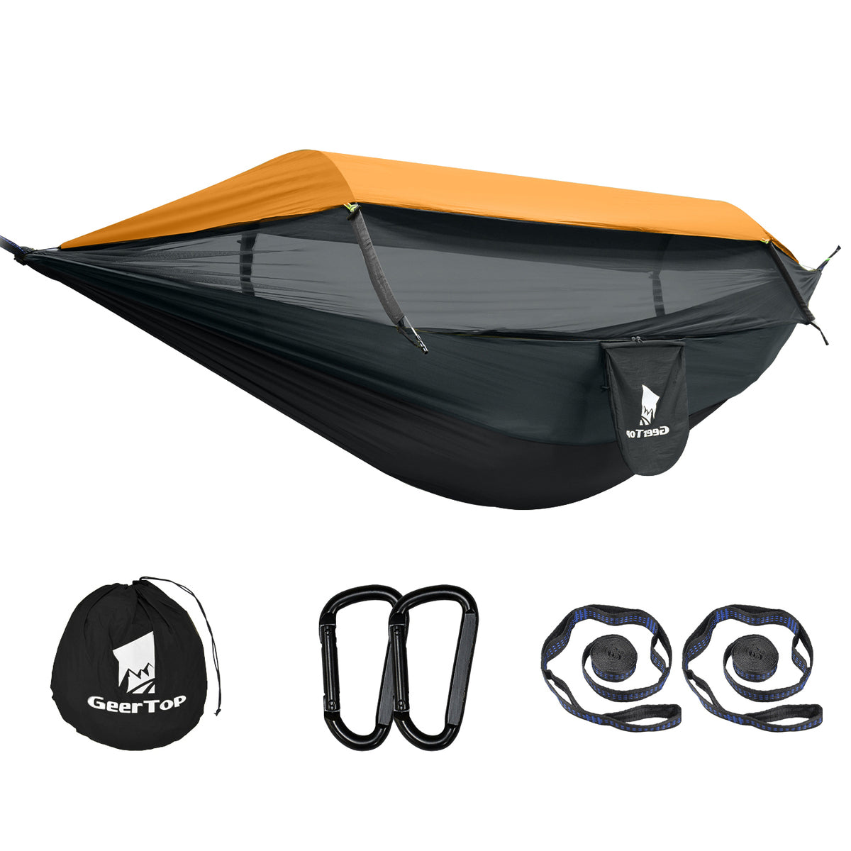 GeerTop Outdoor - GEERTOP 1-2 Person Mosquito Proof Camping Hammock