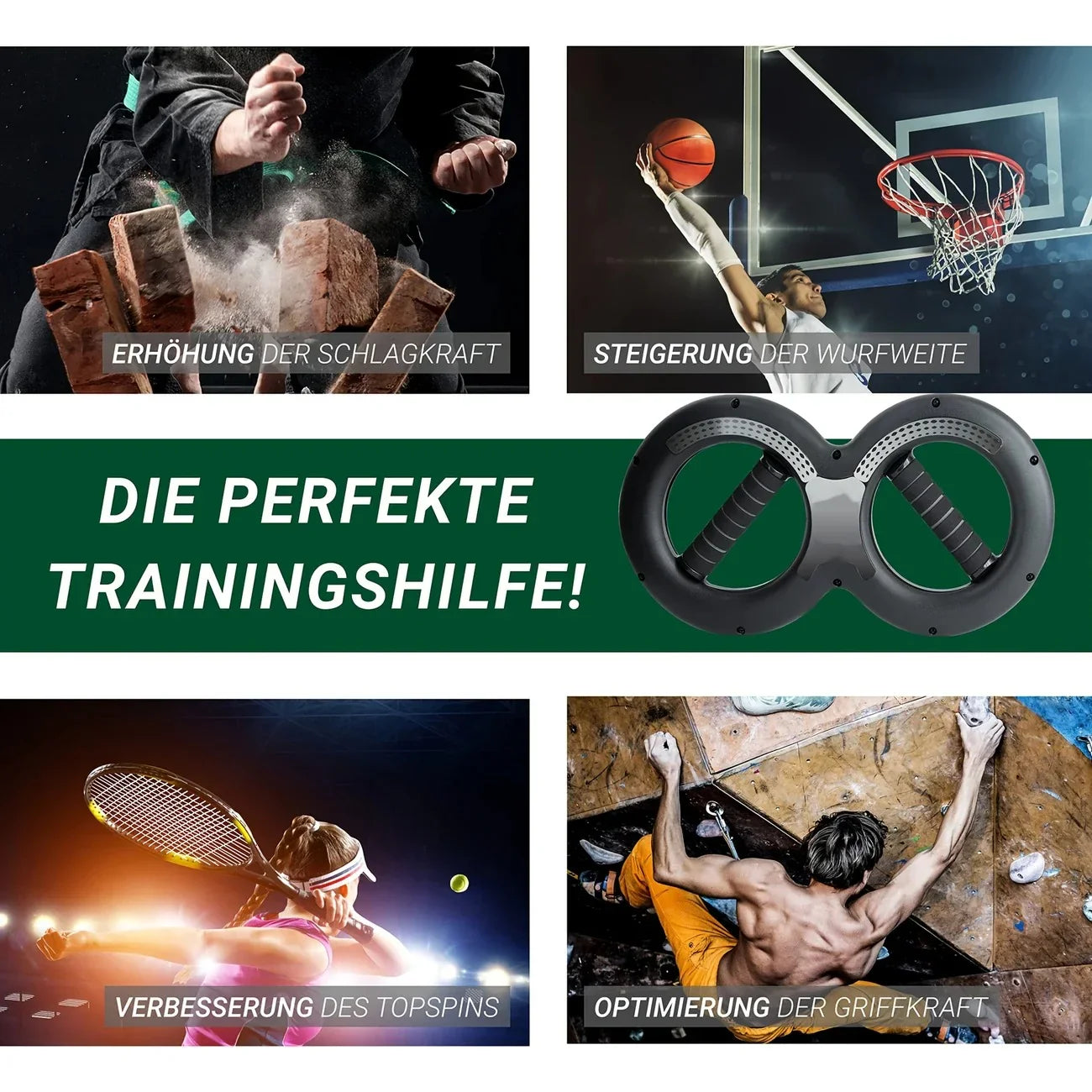 Power Twister Infinity Loop Grip Strengthener - 66.14LB - GeerTop Outdoor