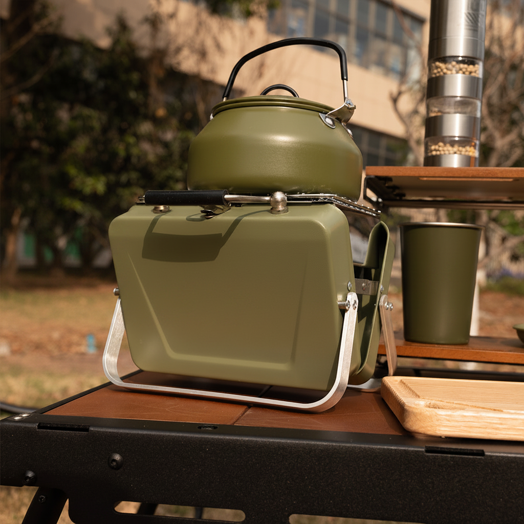 Army Green Grill Lifestyle - No Logo