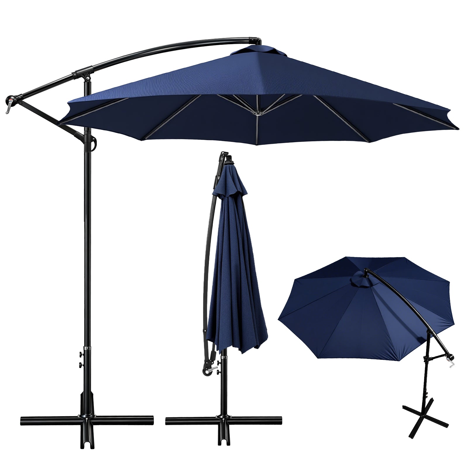 GeerTop 10FT Cantilever Patio Umbrella