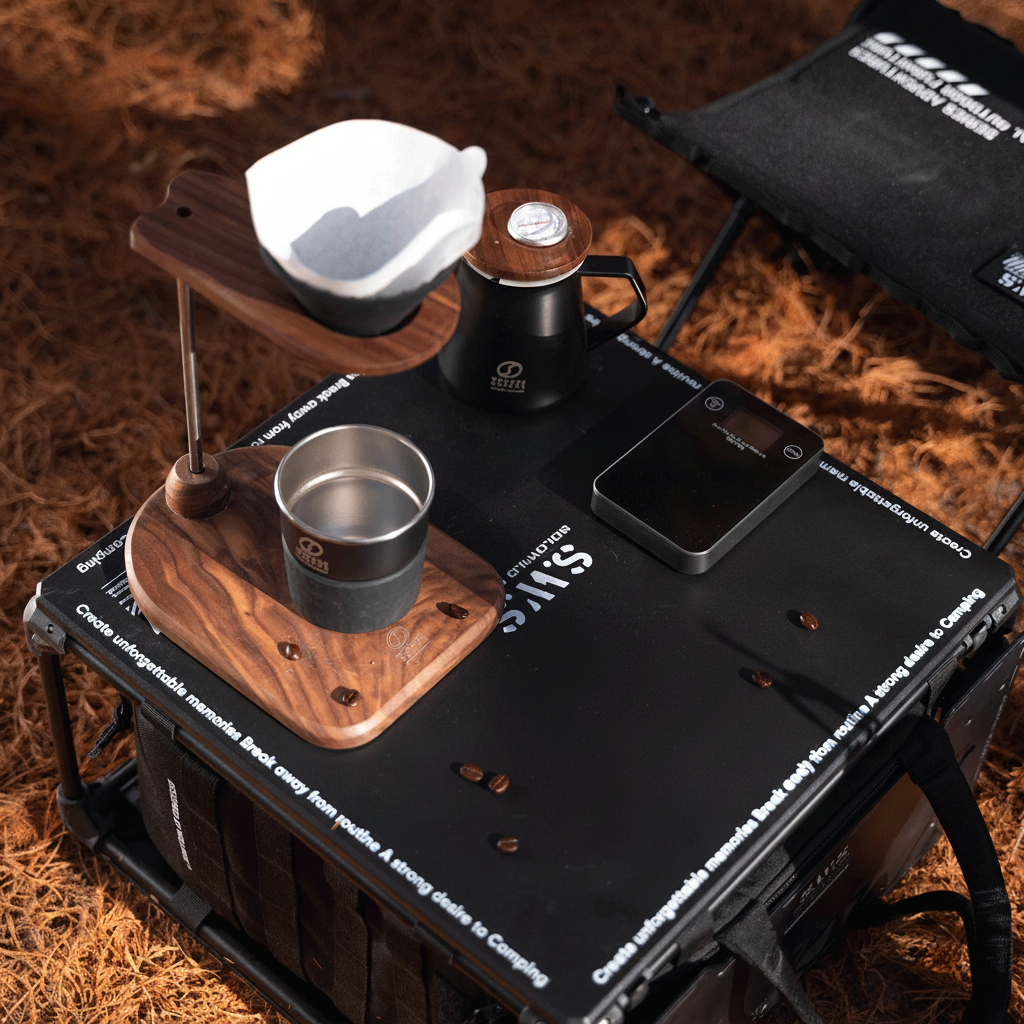 Camping Coffee Setup - No Logo