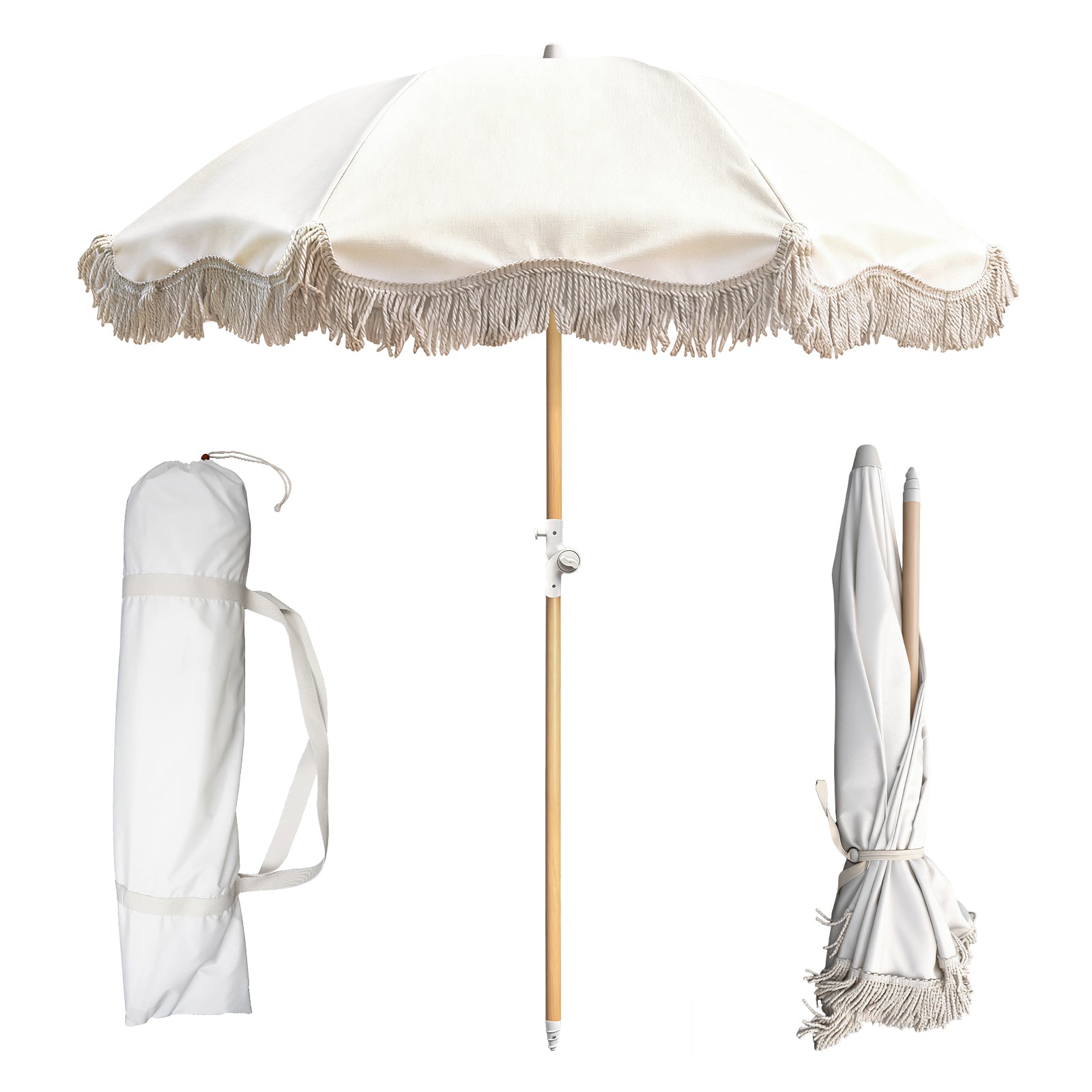 GeerTop Tassel Beach Umbrella
