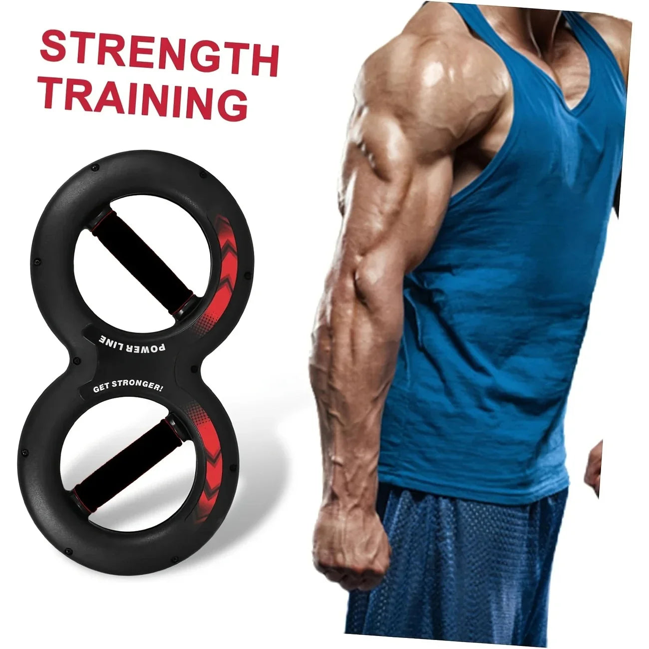 Power Twister Infinity Loop Grip Strengthener - 66.14LB - GeerTop Outdoor