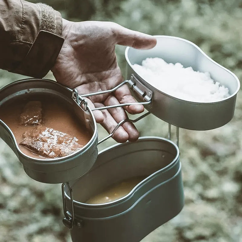 Portable Outdoor Camping Picnic Mess Kit Lunch Box