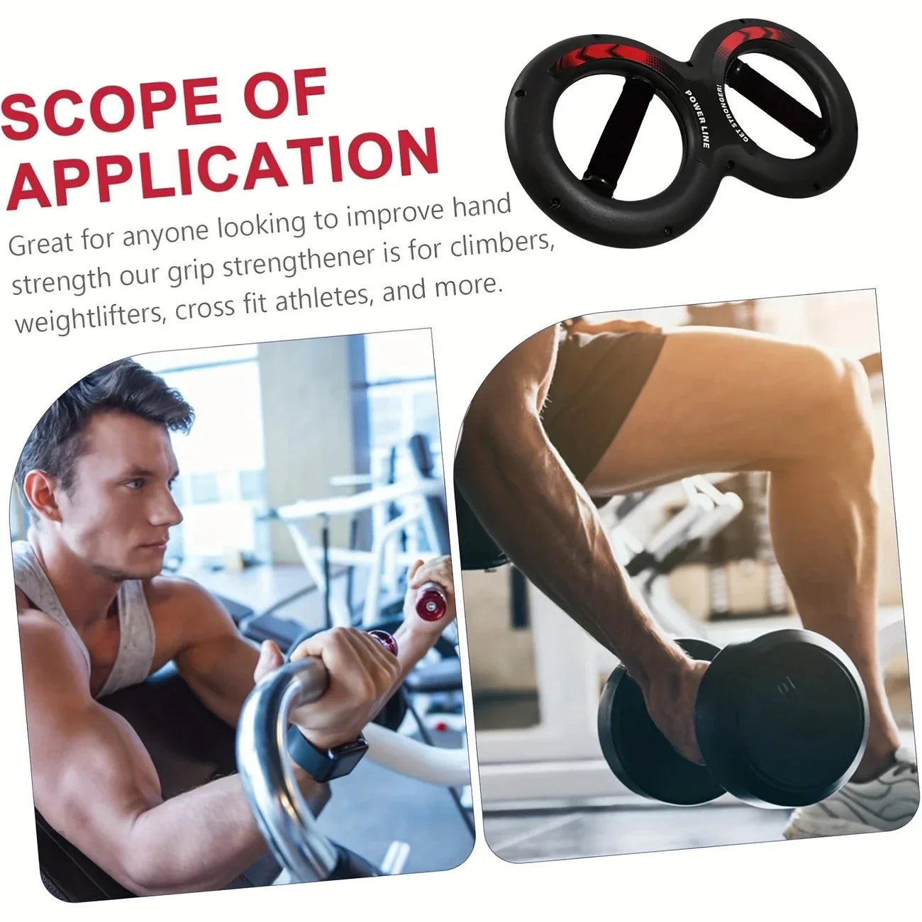 Power Twister Infinity Loop Grip Strengthener - 66.14LB - GeerTop Outdoor