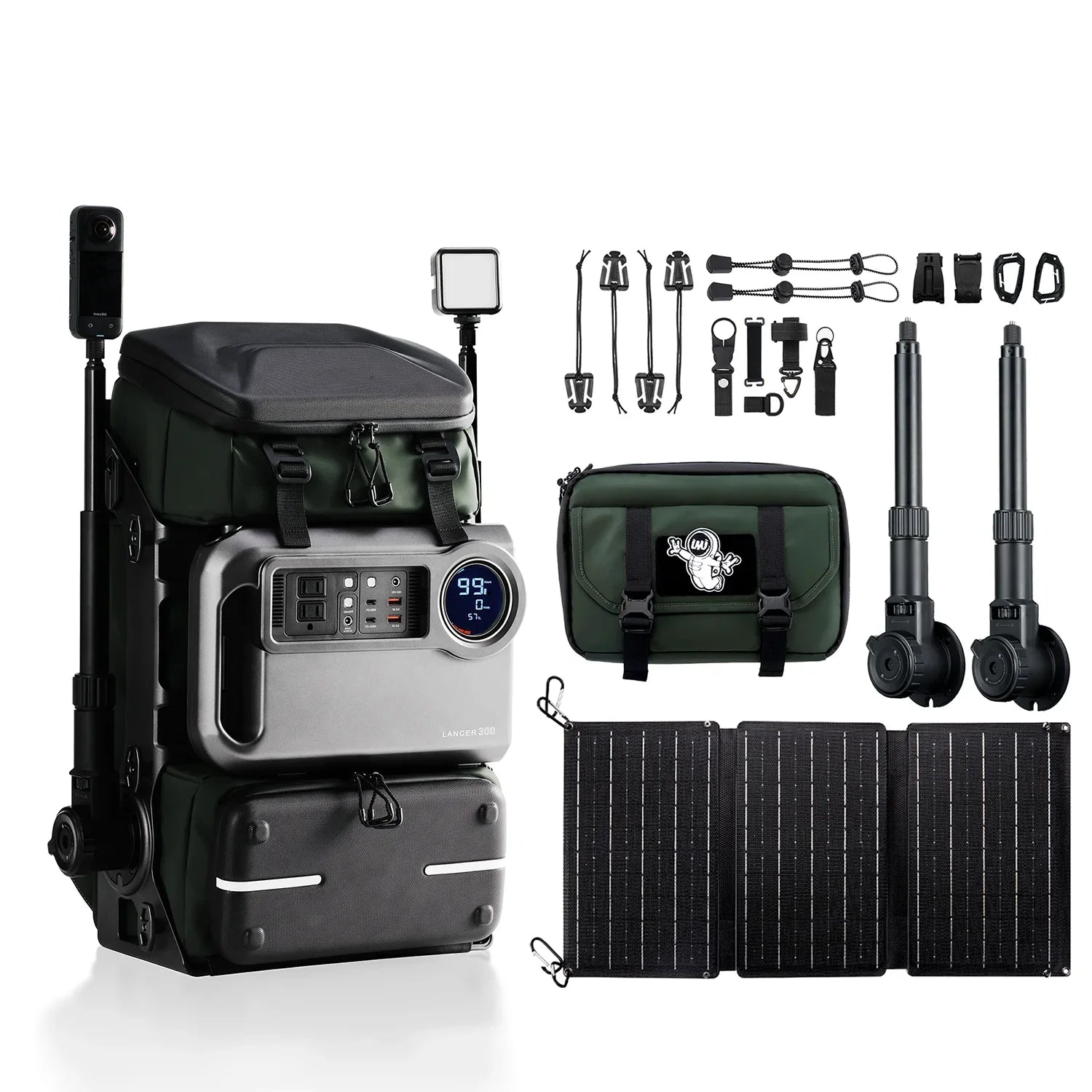 Modular Outdoor Backpack with Power and Magic Arm