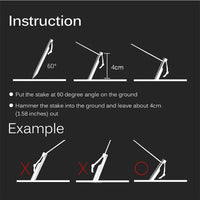 GEERTOP 15cm Aluminum Alloy Tent Y-Pegs 10 Pack - GeerTop Outdoor