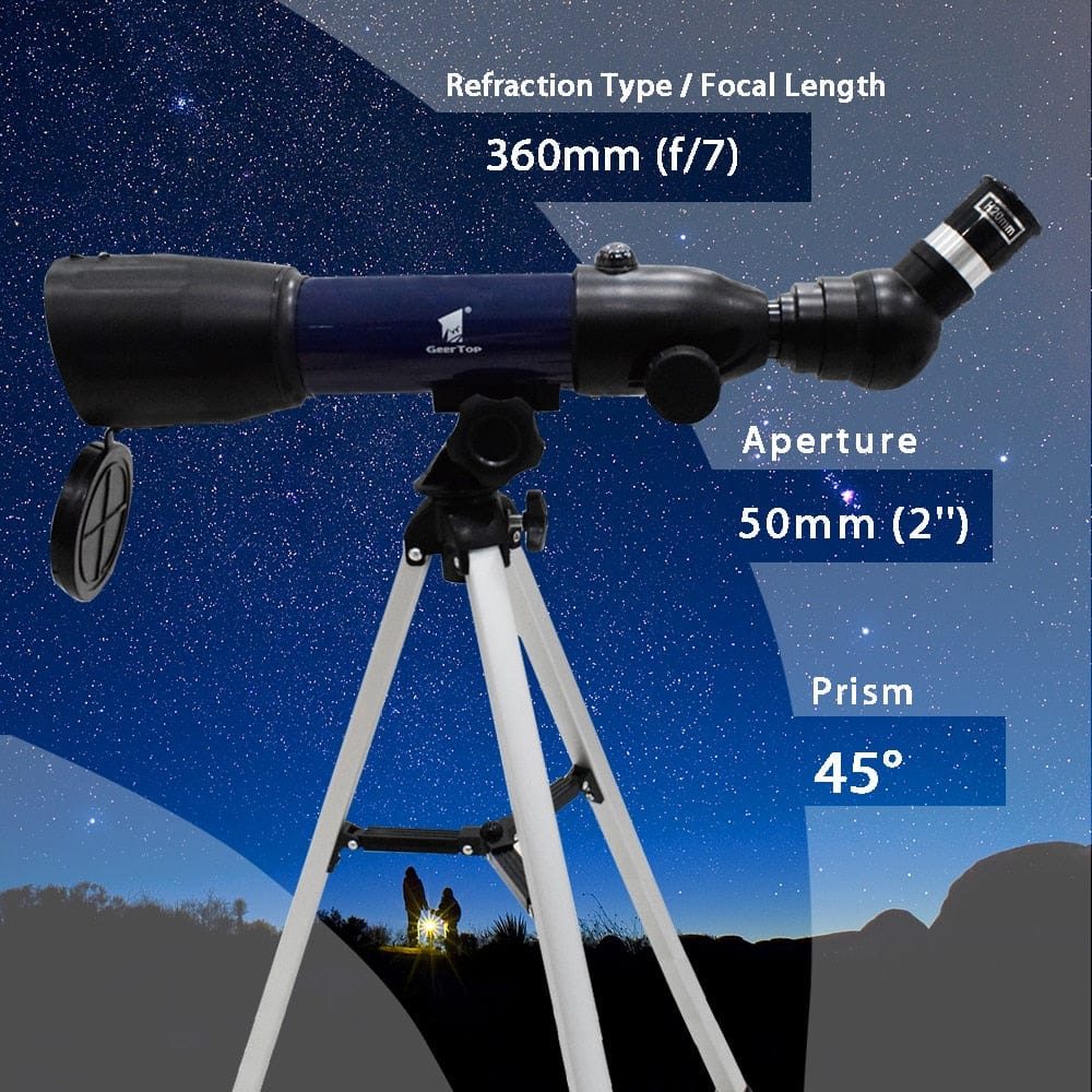 GeerTop Accessories 36050s High Magnification HD Telescope for Kids Beginner