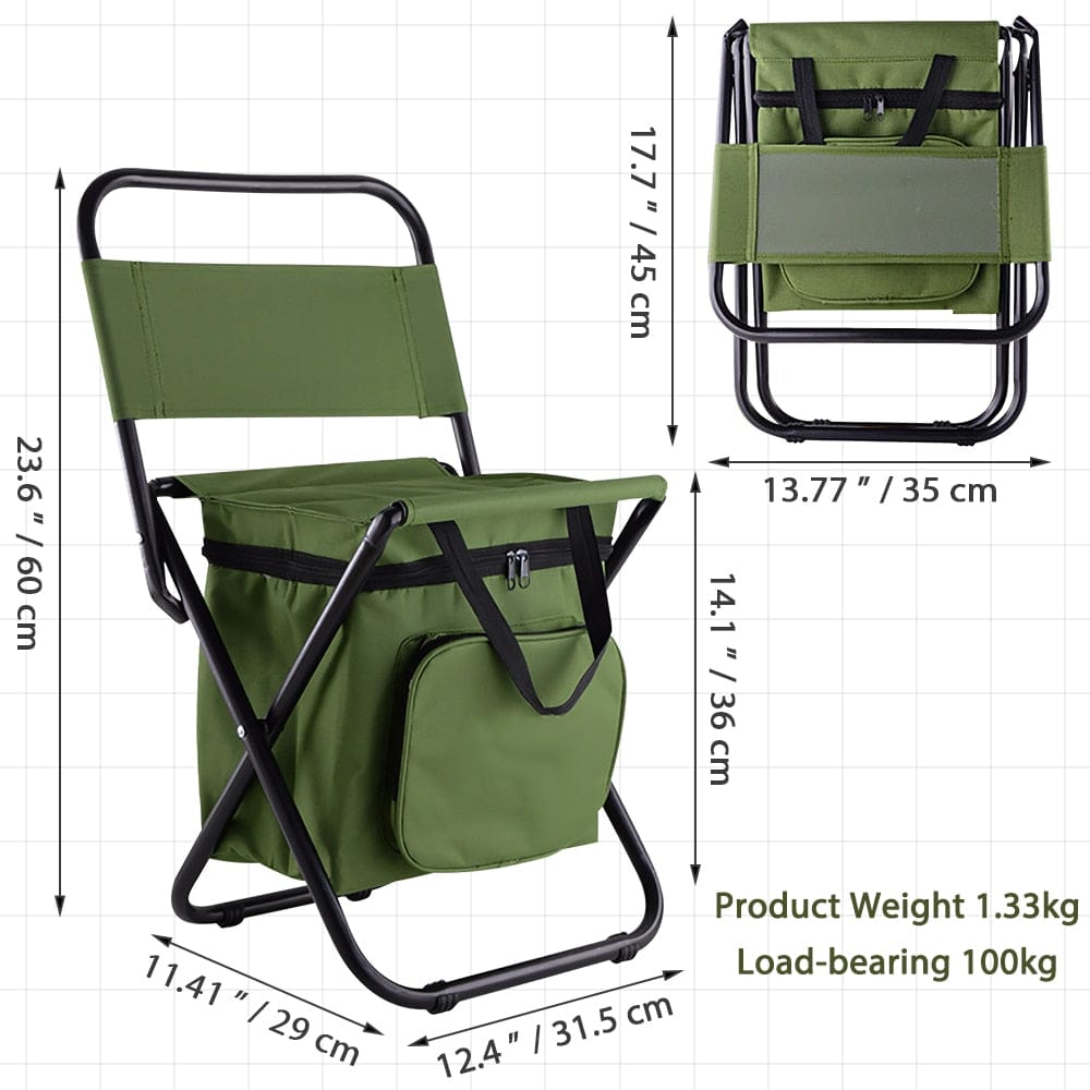 GeerTop Furniture Lightweight Folding Camping Chair with Bag