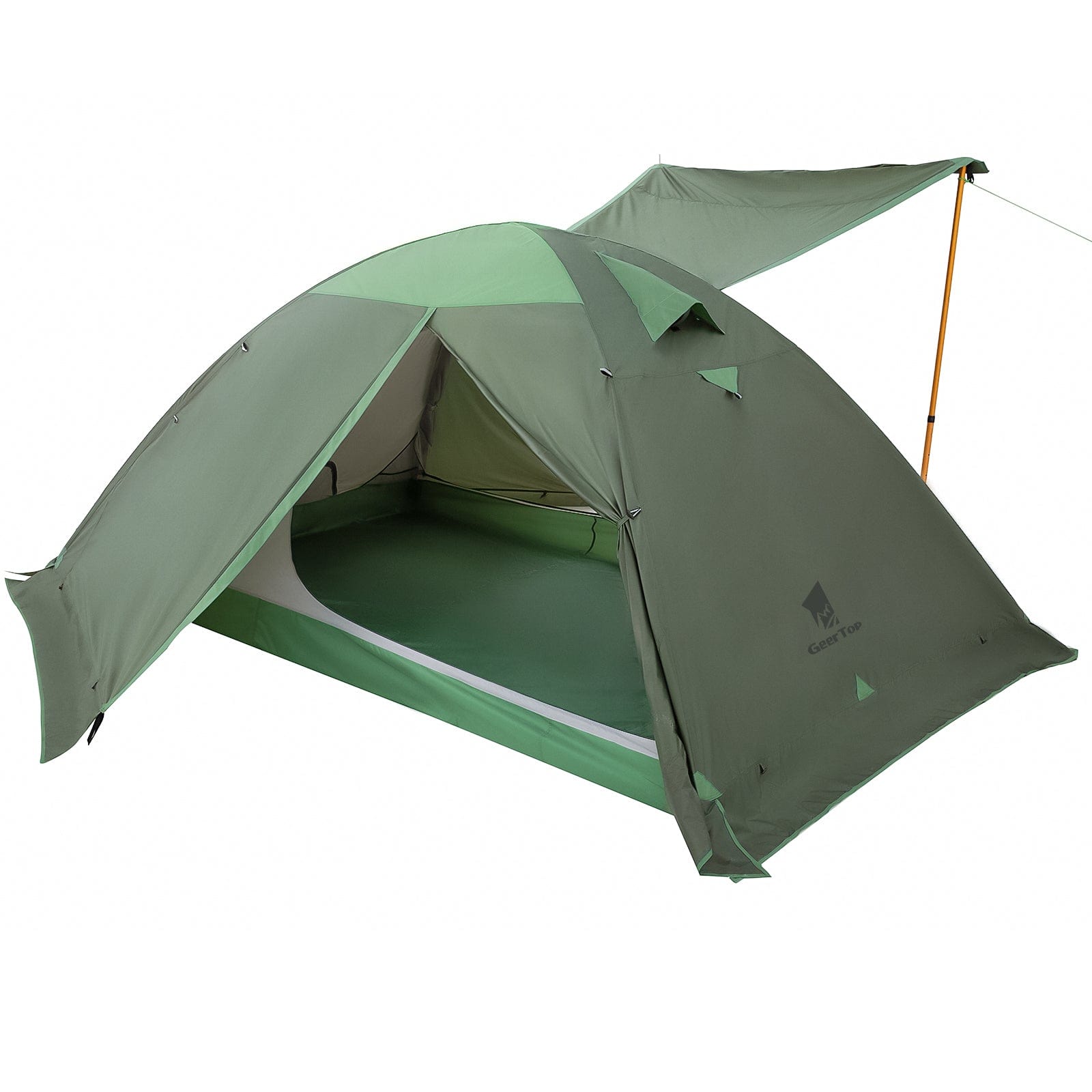 GeerTop Outdoor Store Army Green Toproad 6 | 6 Person 4 Season Large Family Camping Tent