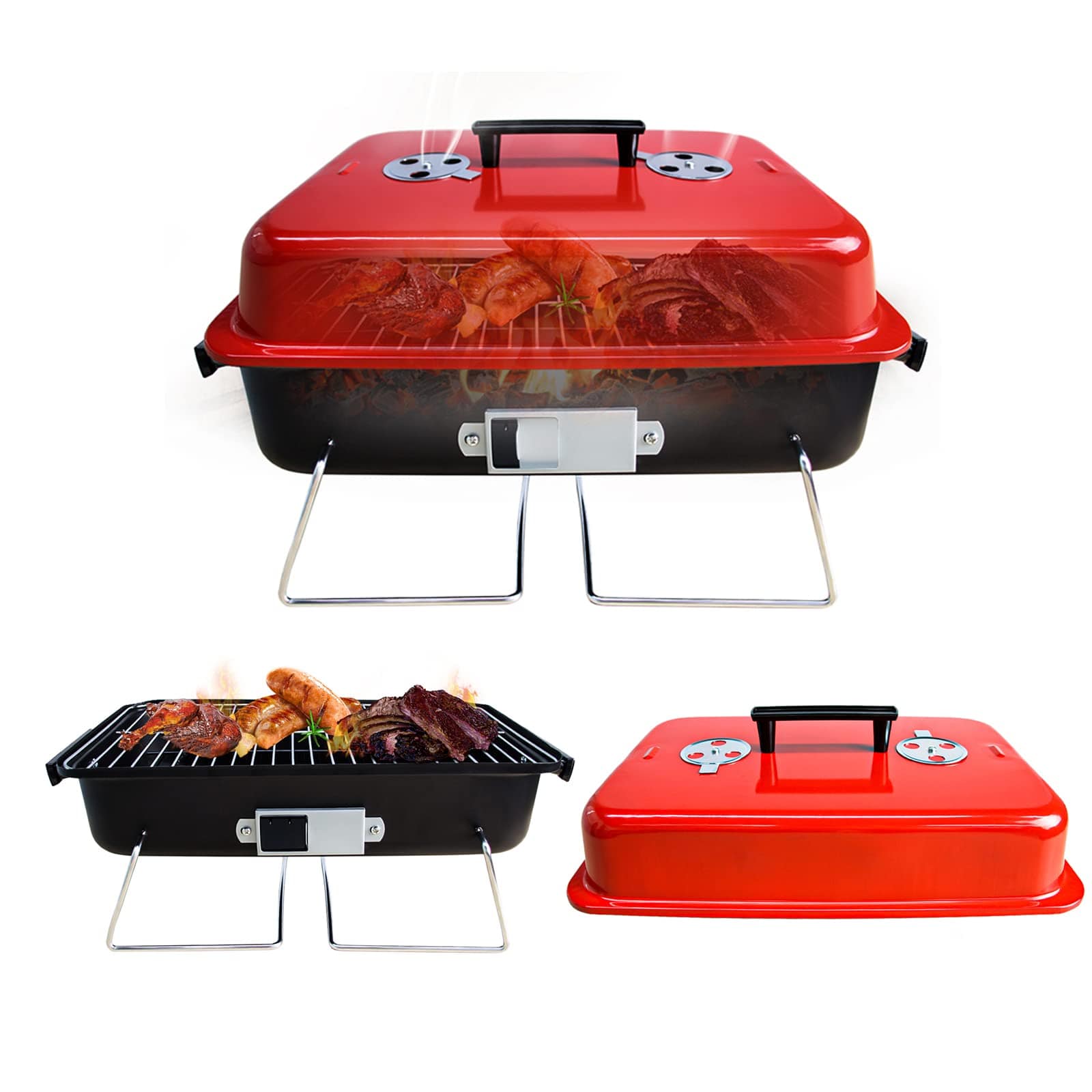 GeerTop Outdoor Store Barbecue Grill with Lid