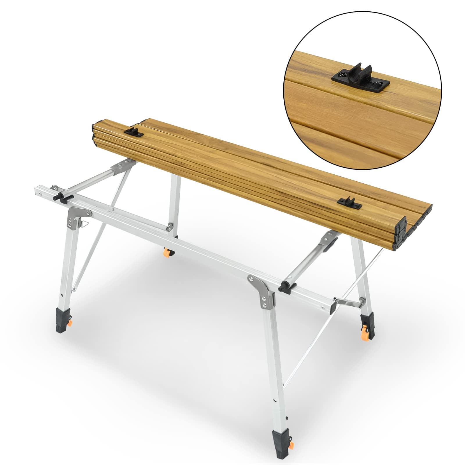 GeerTop Outdoor Store Camping tables GeerTop Faux Wood Camping Table with Hanger