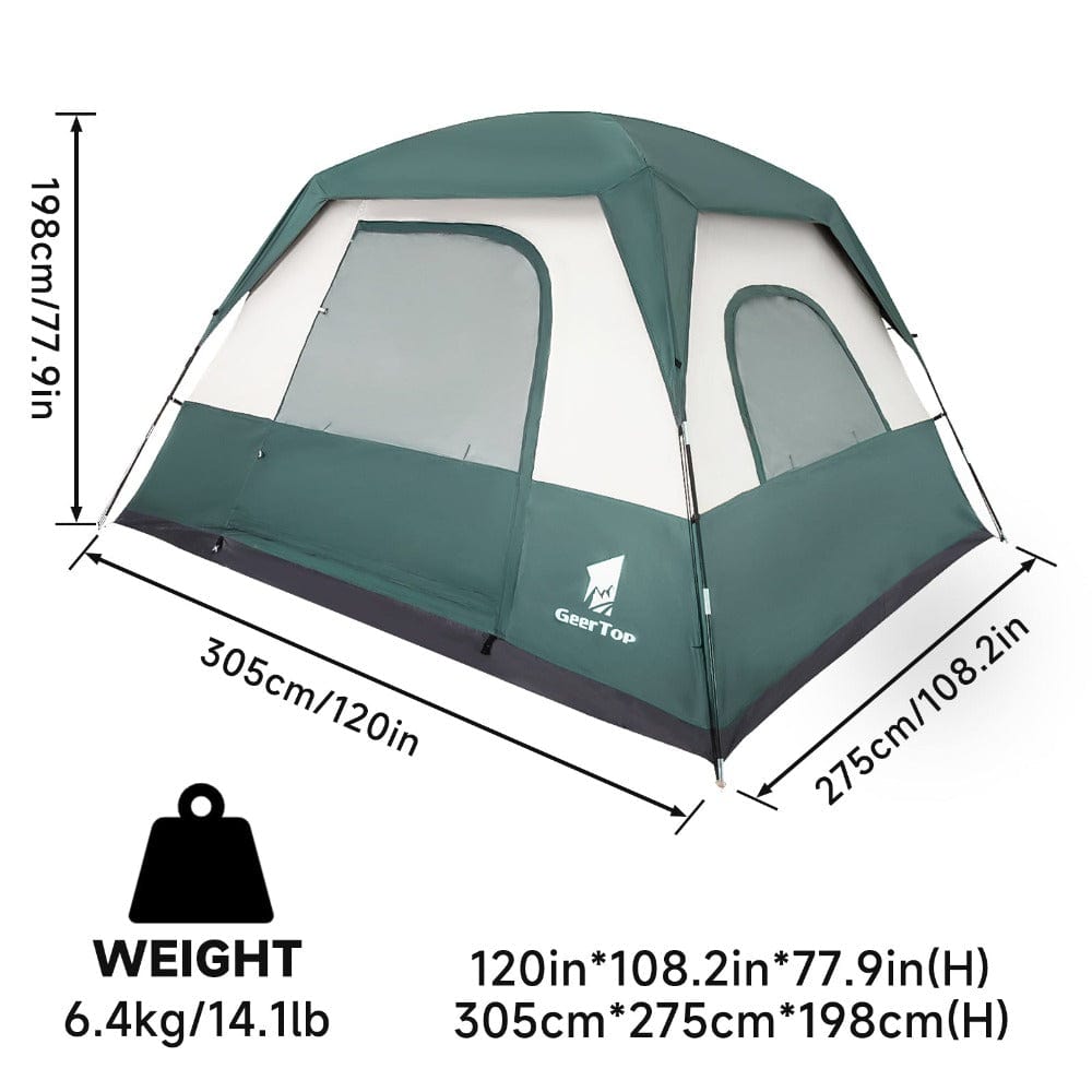 Blackout 6 Person Instant  Family Camping Tent