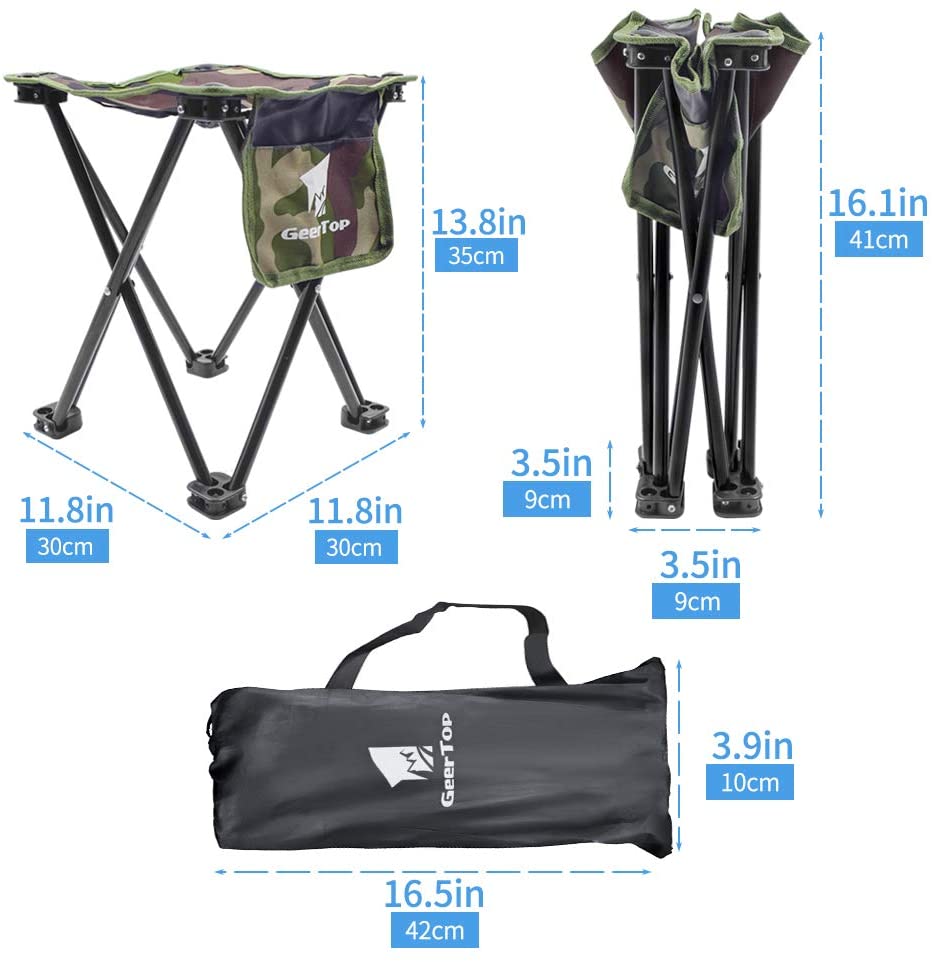 GeerTop Outdoor Store Furniture Foldable Camping Stool Lightweight Fishing Chair