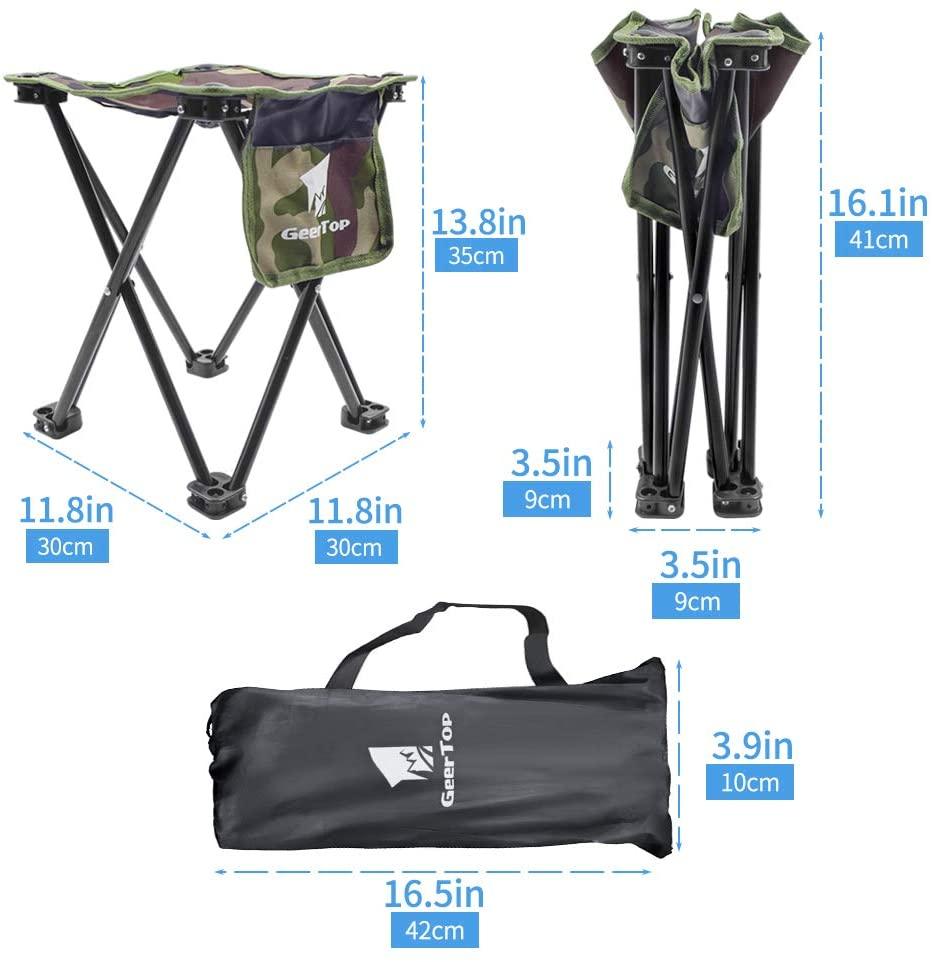 GEERTOP Foldable Lightweight Fishing Camping Chair - GeerTop Outdoor