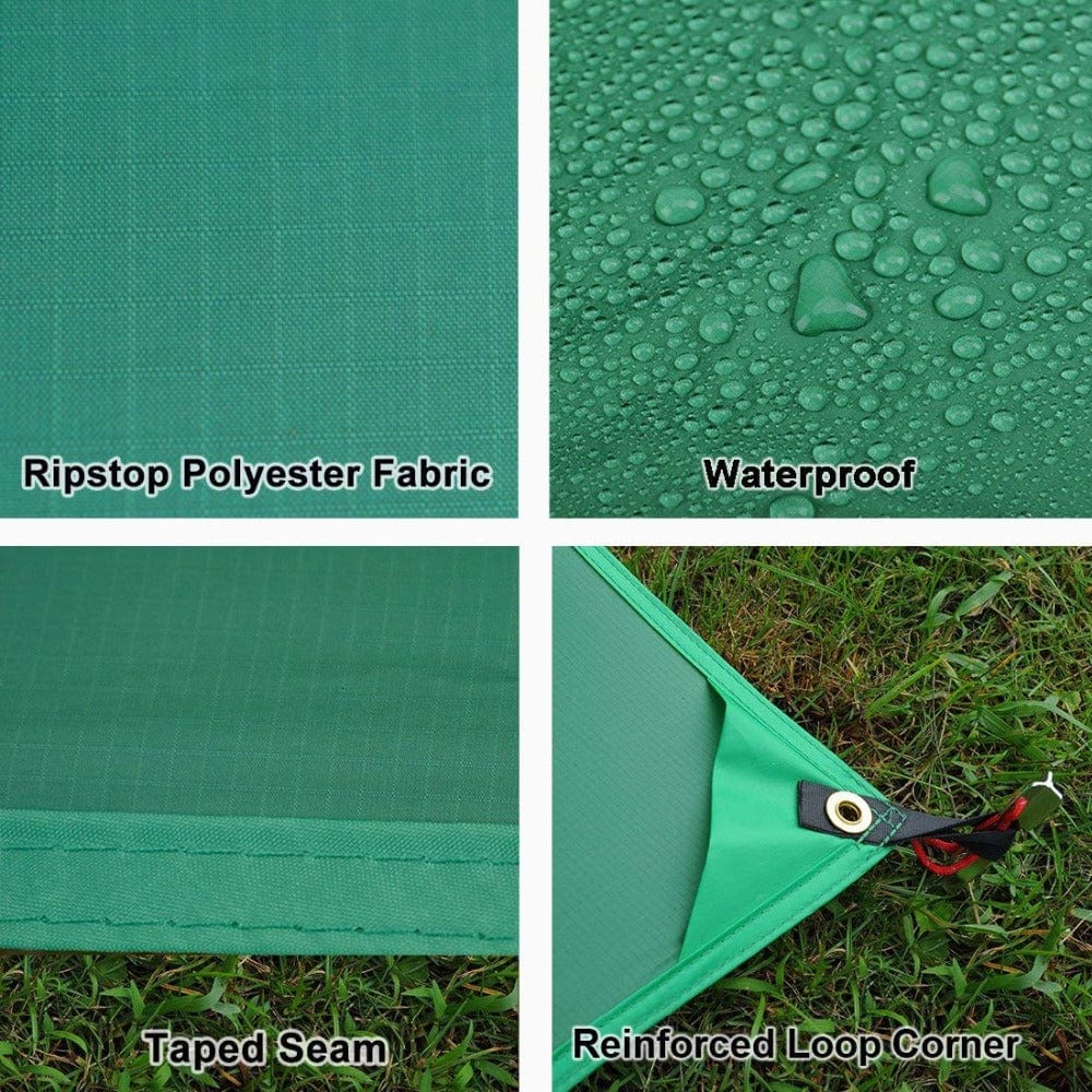 GeerTop Outdoor Store ground sheet GeerTop Green Ultralight Waterproof Ground Sheet Tarp