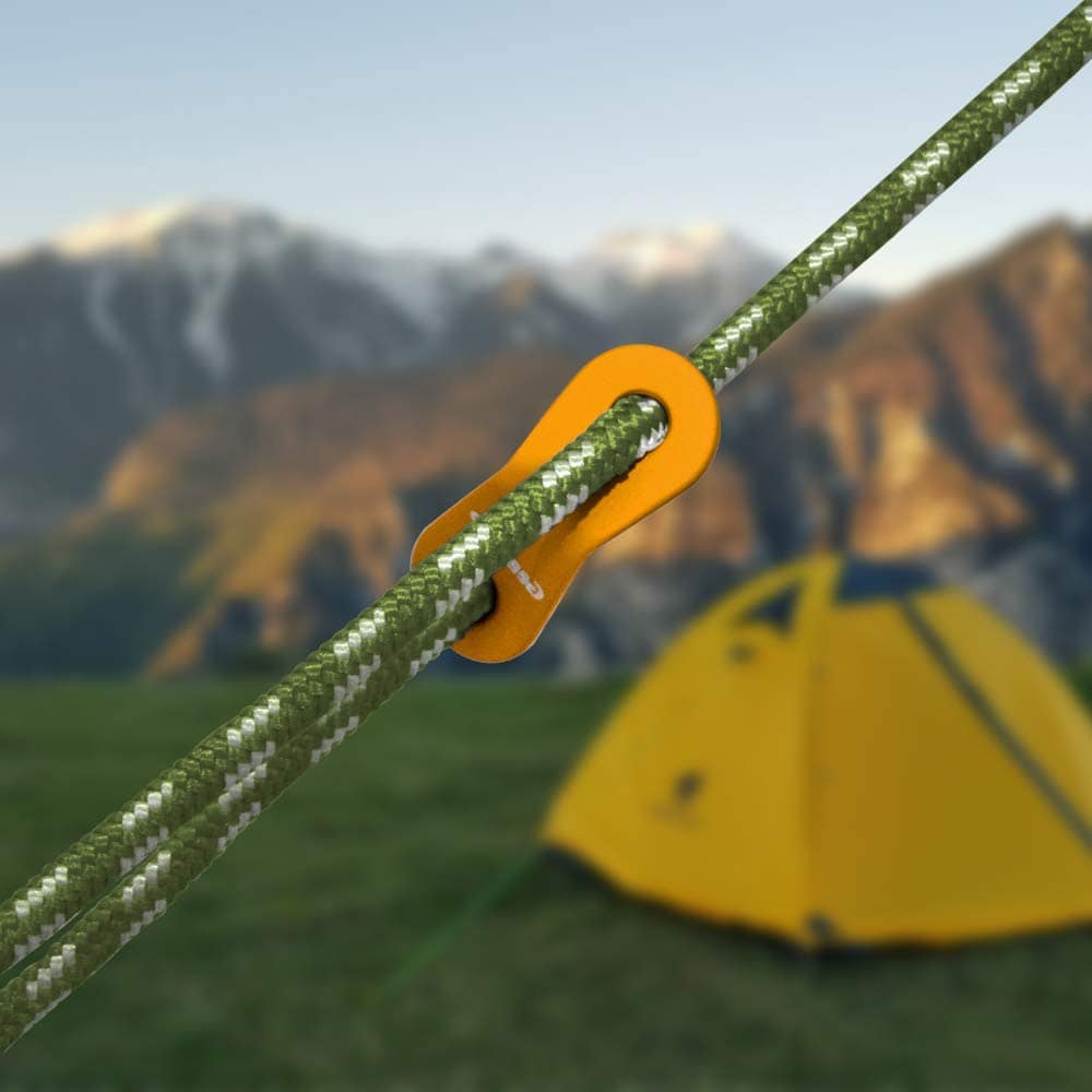 GeerTop Outdoor Store guyline Green GeerTop 5mm Ultralight Reflective Guyline Cord Rope Set of 6 Pack